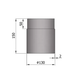 Rauchrohr Stahl 150 Mm Hellgrau -Silca BQQ Geschaft 13 101w2bmxwzyexy0z