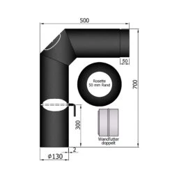 Rauchrohr Set Stahl 2x 45° 700 X 500 Mm Schwarz 5 Rauchrohr Set Stahl 2x 45° 700 X 500 Mm Schwarz -Silca BQQ Geschaft 13 420nezb2zychye0e