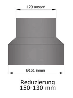 Reduzierung Rauchrohr Stahl Hellgrau, Weit-eng -Silca BQQ Geschaft 15 915lg0fxrlu66mlf
