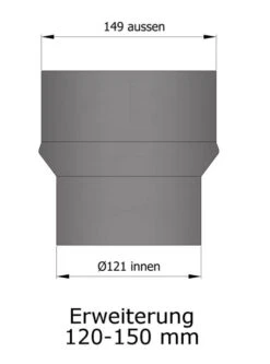 Erweiterung Rauchrohr Stahl Hellgrau, Eng-weit -Silca BQQ Geschaft 15 931f7wpeycctqhuj