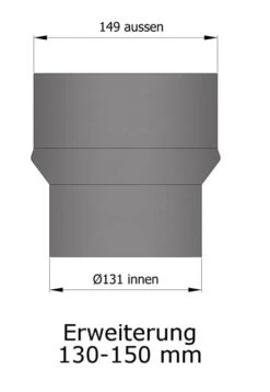 Erweiterung Rauchrohr Stahl Hellgrau, Eng-weit -Silca BQQ Geschaft 15 933ivevb9y0b3ulf