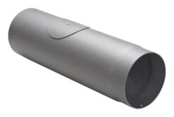 Rauchrohr Stahl 500 Mm Ø 150 Mm Hellgrau Mit Tür