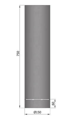 Rauchrohr Stahl 750 Mm Ø 150 Mm Schwarz Mit Kondensring 5 Rauchrohr Stahl 750 Mm Ø 150 Mm Schwarz Mit Kondensring -Silca BQQ Geschaft 1836 1