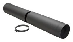 Teleskop-Rauchrohr Stahl 590-900 Mm Schwarz