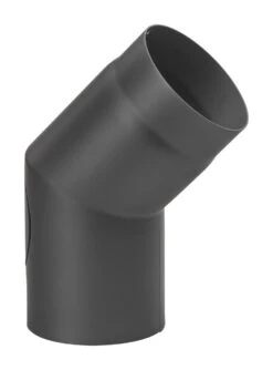 Rauchrohrbogen Stahl 45° Schwarz