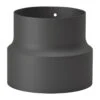 Reduzierung Rauchrohr Stahl Schwarz, Weit-eng
