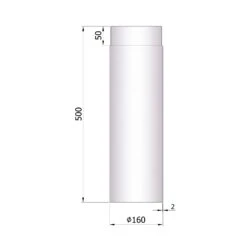 Rauchrohr Stahl 500 Mm Unlackiert -Silca BQQ Geschaft 26 130qnfukbogyoc5b