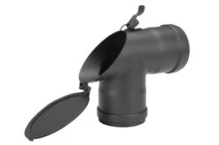T-Stück Pellet-Ofenrohr 90° Schwarz Mit 45° Prüföffnung, Muffe-Muffe 14 T-Stück Pellet-Ofenrohr 90° Schwarz Mit 45° Prüföffnung, Muffe-Muffe -Silca BQQ Geschaft 3450 2