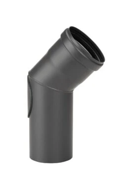 Pellet-Ofenrohrbogen Stahl 45° Schwarz Mit Putztür 6 Pellet-Ofenrohrbogen Stahl 45° Schwarz Mit Putztür -Silca BQQ Geschaft 3464 1