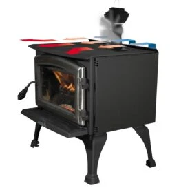 Kaminofen Ventilator Ecofan 812 BBX AirMax, Schwarz-gold -Silca BQQ Geschaft 3490 3