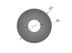 Wandrosette Pellet-Ofenrohr Randbreite 70 Mm Schwarz 10 Wandrosette Pellet-Ofenrohr Randbreite 70 Mm Schwarz -Silca BQQ Geschaft 6757 1