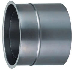 Wandfutter Doppelwandig Rauchrohr Stahl 120 Mm Lang Unlackiert