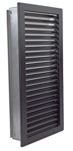 Kaltluftgitter Hochkant Schwarz