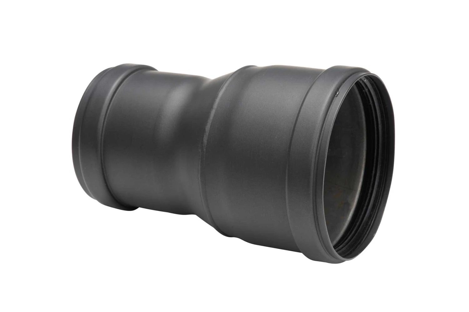 Steckverbinder, Reduzierung, Steckende-Steckende Für Pelletrohr Schwarz 2 Steckverbinder, Reduzierung, Steckende-Steckende Für Pelletrohr Schwarz – Bild 2